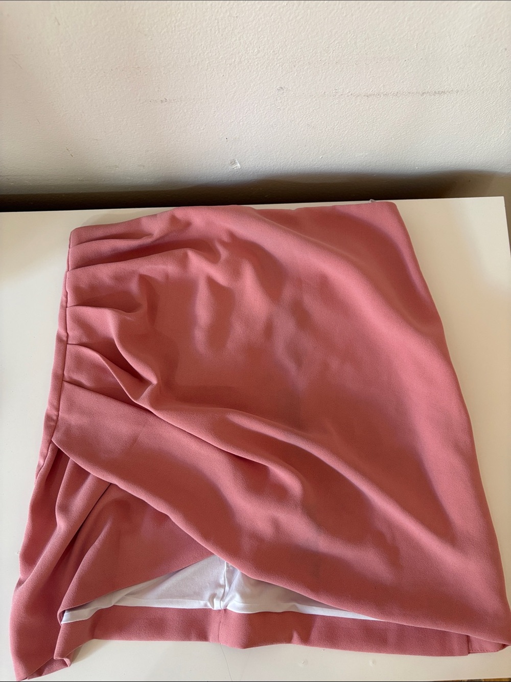 Dynamite Rose Pink Mini Wrap Skirt